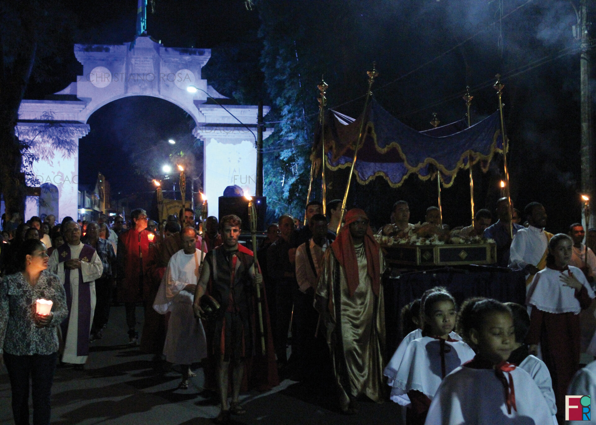 Procissão do Senhor Morto. Foto de 14/04/2017, durante a Semana Santa em Piquete, SP.