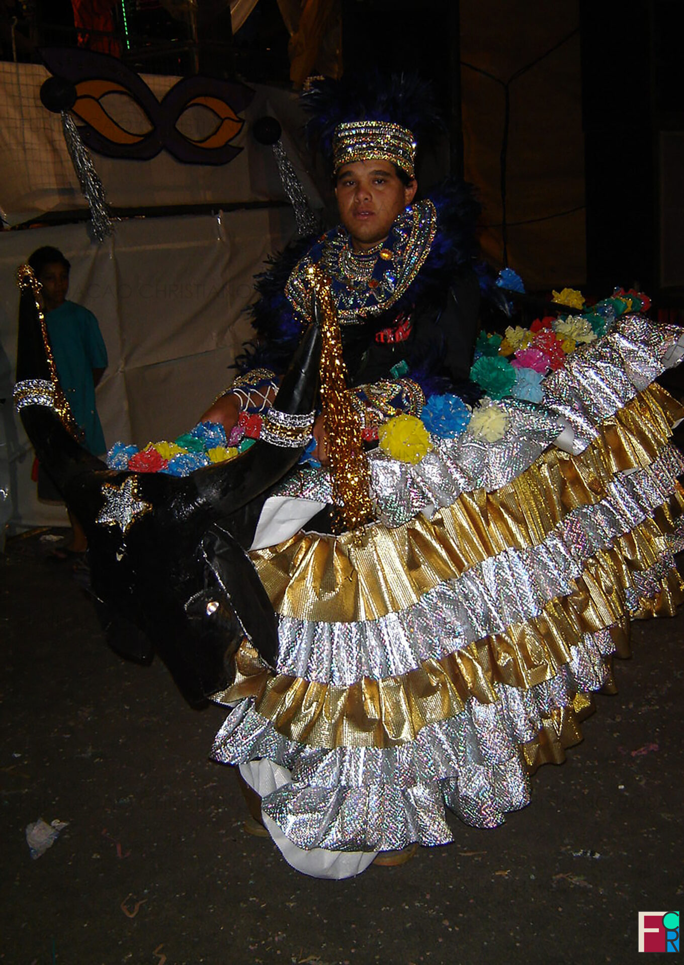 Boi de Carnaval na Praça Duque de Caxias, em Piquete, SP.