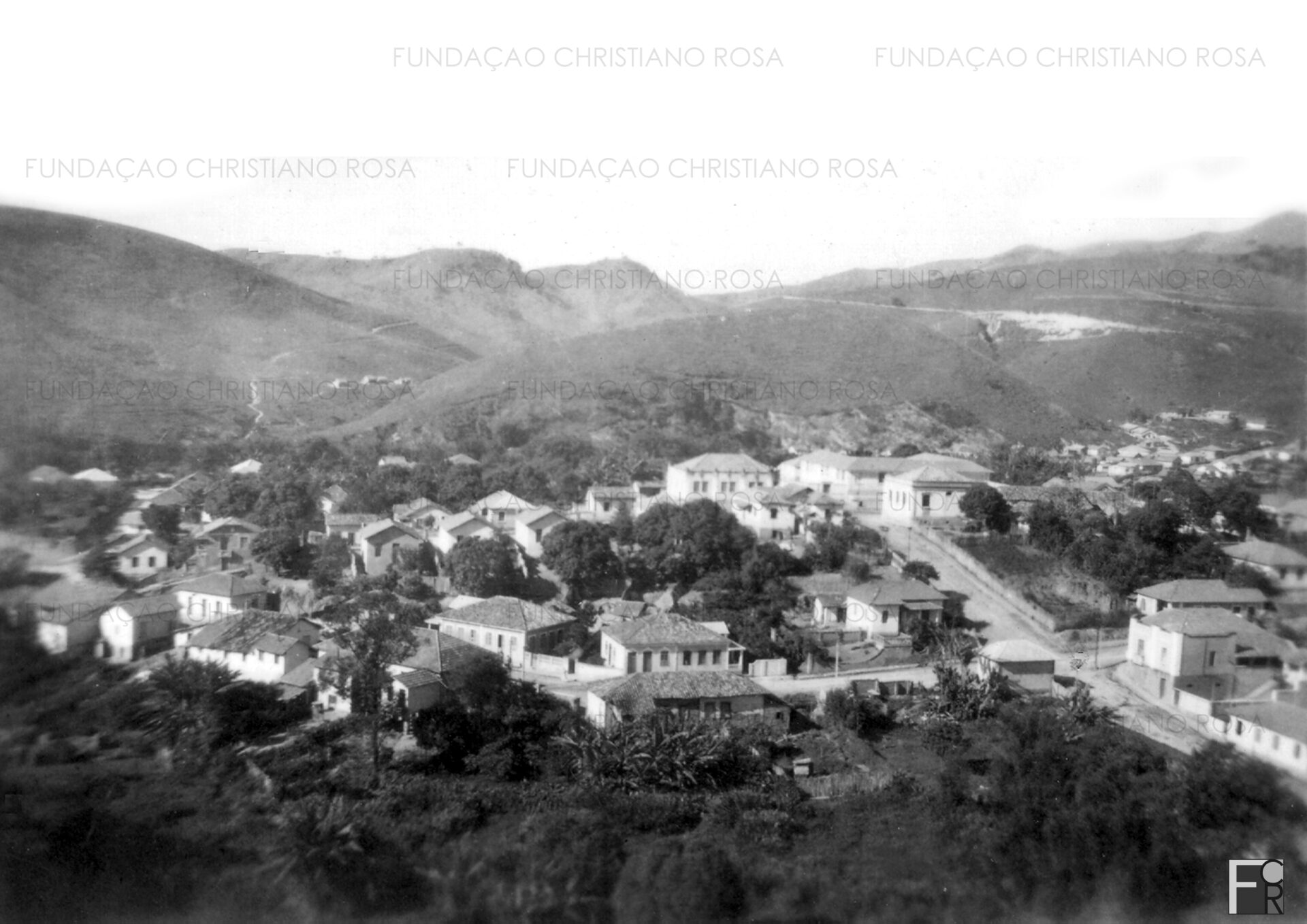 Vista parcial da cidade de Piquete, em 1948