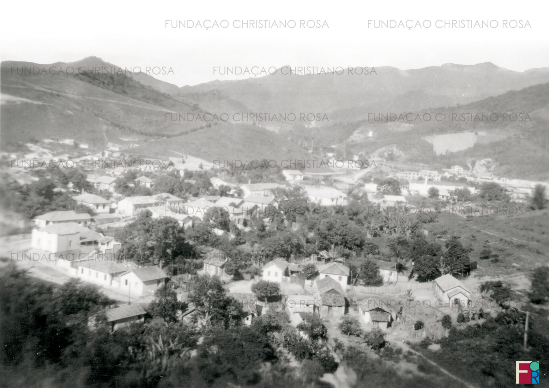 Vista parcial da cidade de Piquete, em 1948.