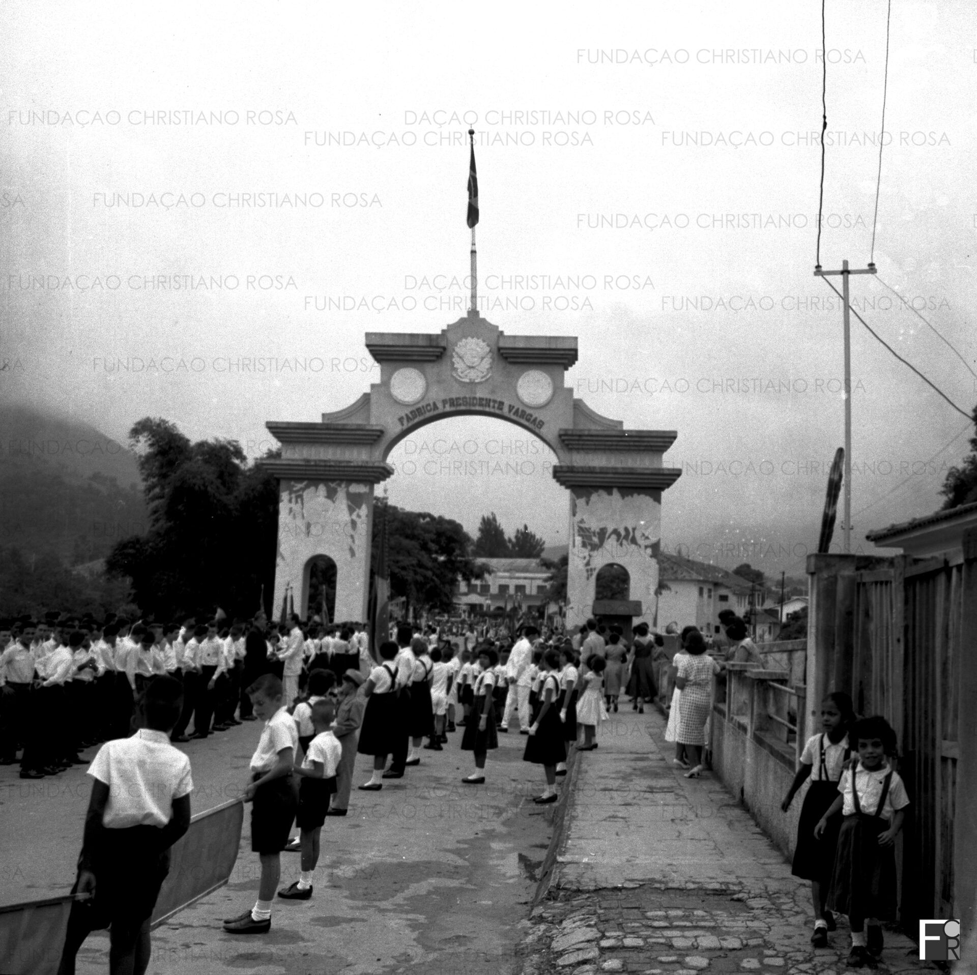 Desfile comemorativo do Cinquentenário da FPV, em 15 de março de 1959.