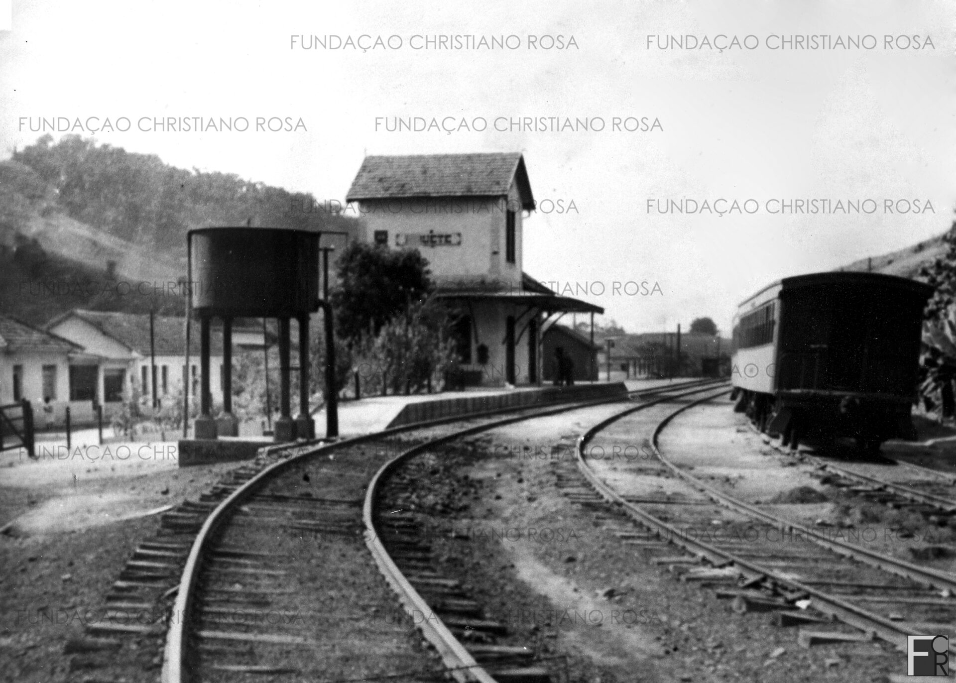 A Estação Ferroviária Rodrigues Alves, em Piquete, SP. Nessa época, já era identificada como "Piquete".