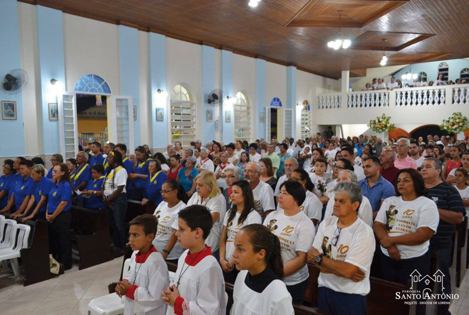 Missa festiva pelos 10 anos da Paróquia de Santo Antônio, em 8 de novembro de 2017.