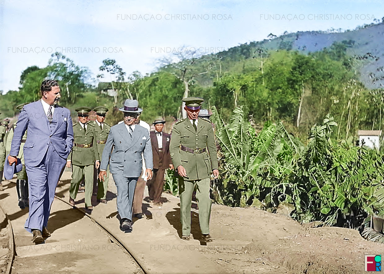 Getúlio Vargas, então Presidente da República, em visita a Piquete em 1939