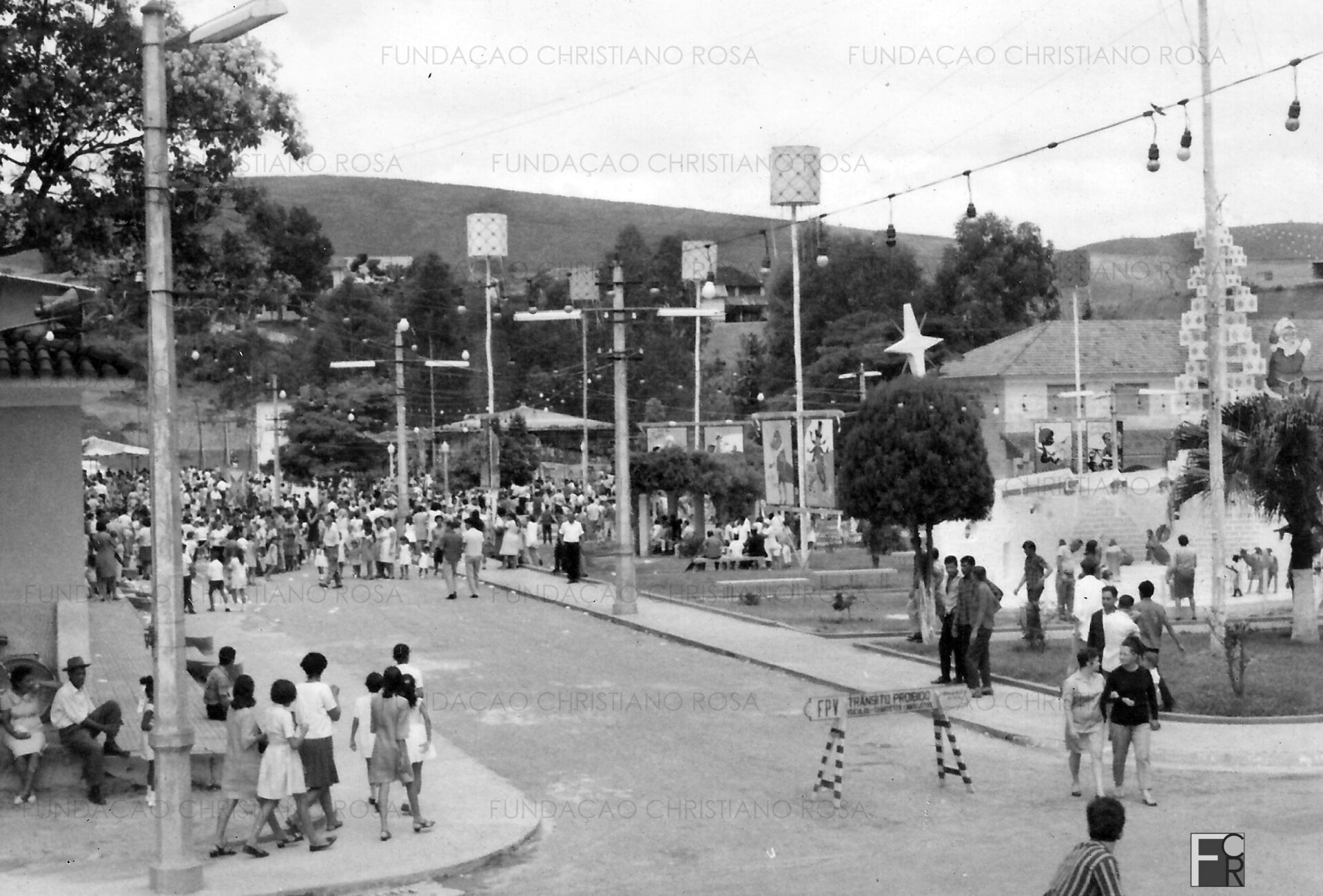 Evento de Natal na Praça Duque de Caxias.