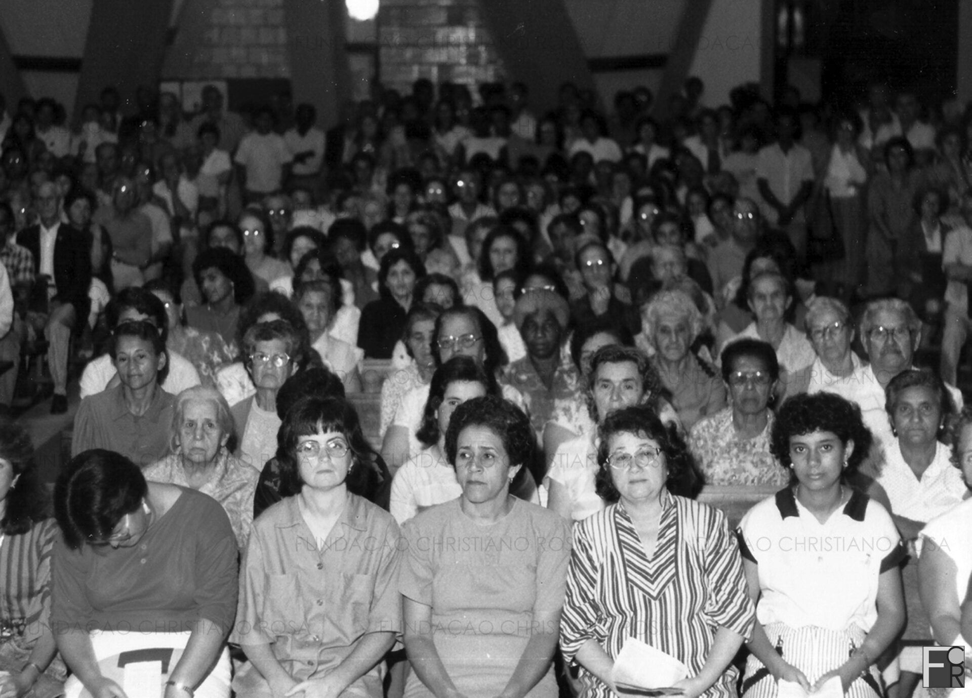 Missa na Matriz de São Miguel, por ocasião do centenário da Paróquia, em 1988.