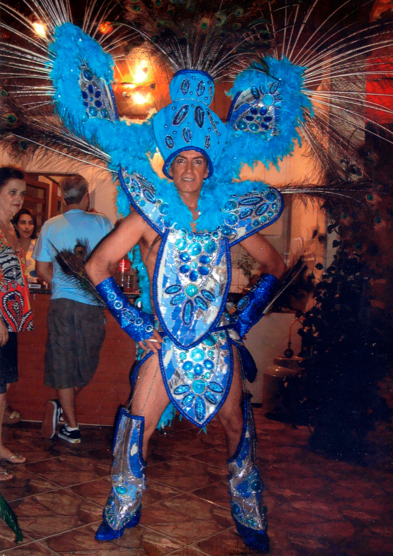 Célio Alves, o "Liu", destaque de diversos blocos em Carnavais piquetenses.