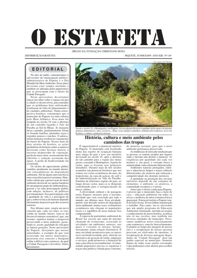 O Estafeta nº 149 — junho de 2009