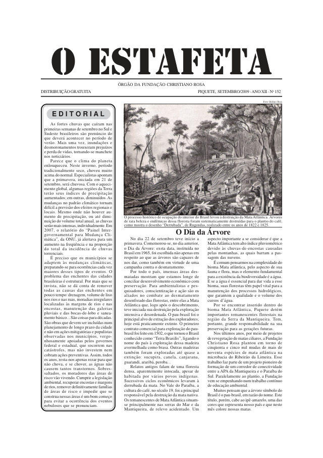 O Estafeta nº 152 — setembro de 2009