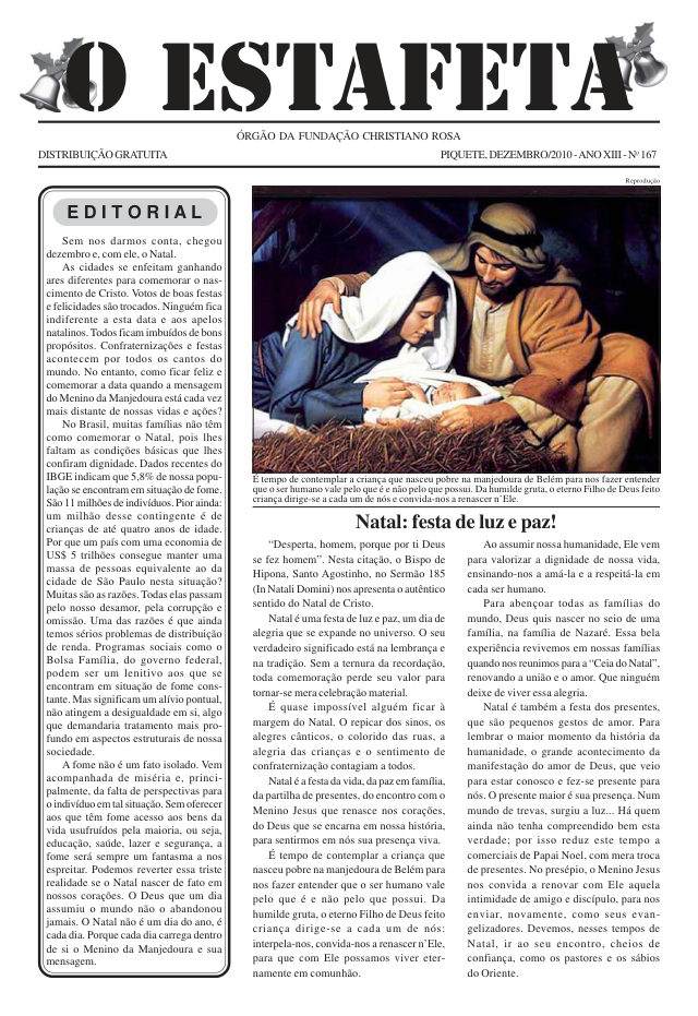 O Estafeta nº 167 — dezembro de 2010