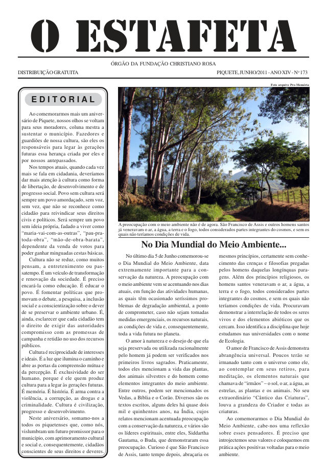 O Estafeta nº 173 — junho de 2011