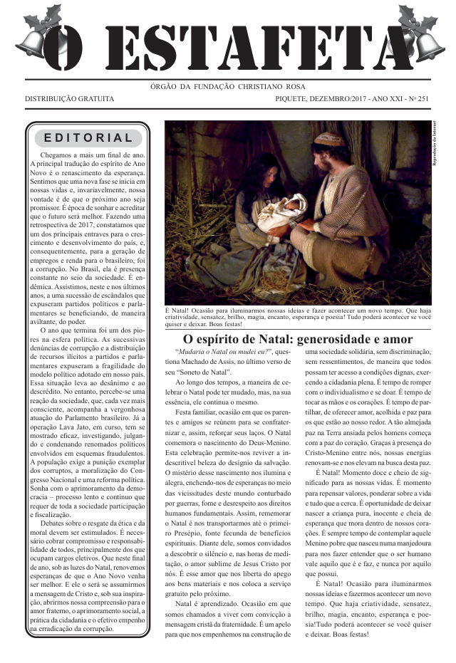 O Estafeta nº 251 — dezembro de 2017