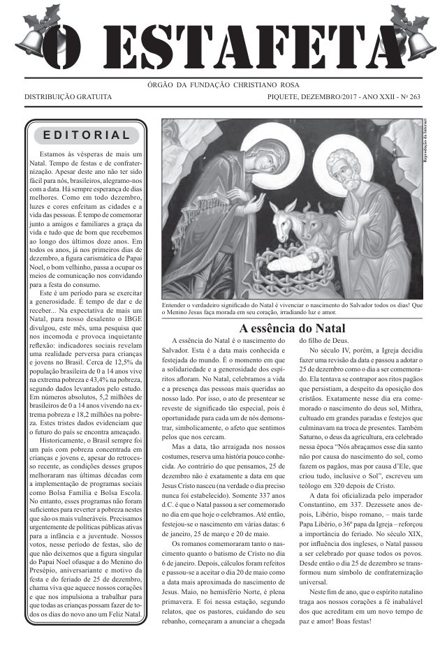 O Estafeta nº 263 — dezembro de 2018