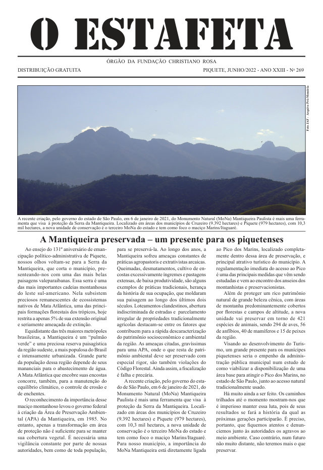 O Estafeta nº 269 — junho de 2019